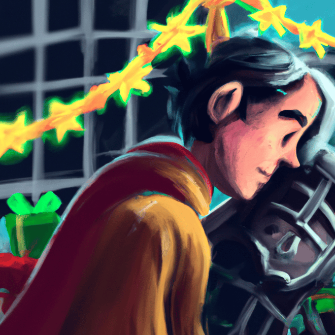Imagem de capa do post "Descubra o Significado do Sonho com Presépio de Natal!" com um desenho digital