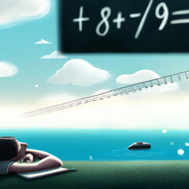 Imagem de capa do post Como interpretar o sonho de prova de matemática? com um desenho digital