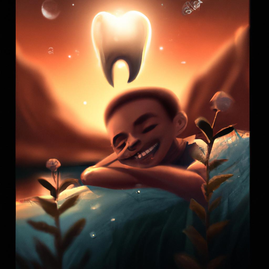 Imagem de capa do post "Descubra o Significado de Sonhar com Quebrando Dente!" com um desenho digital