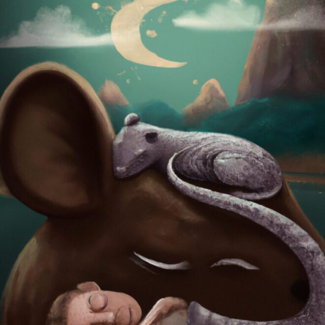 Imagem de capa do post Sonhar Com Rato Grande Cinza pode Ser um Aviso de Perigo! com um desenho digital