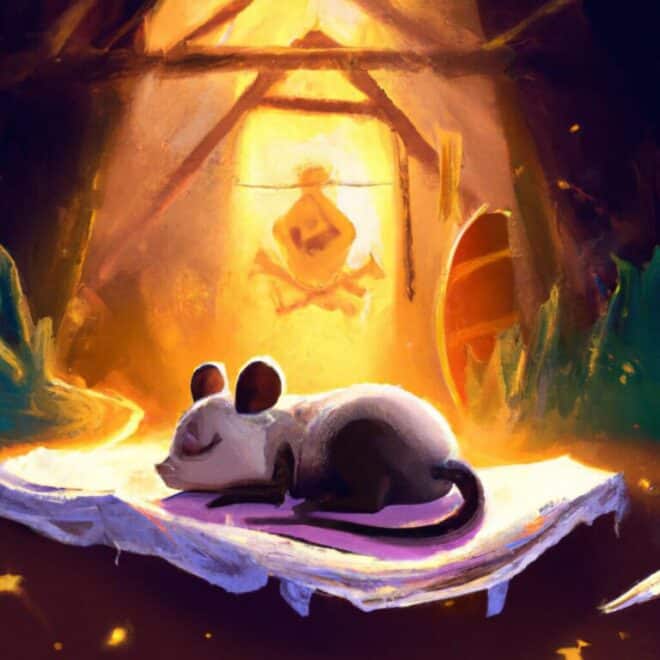 Imagem de capa do post O que significa sonhar com rato morrendo? com um desenho digital