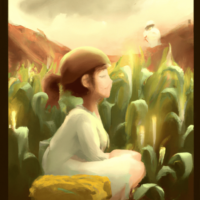 Imagem de capa do post Sonhar com roça de milho verde: O que significa? com um desenho digital