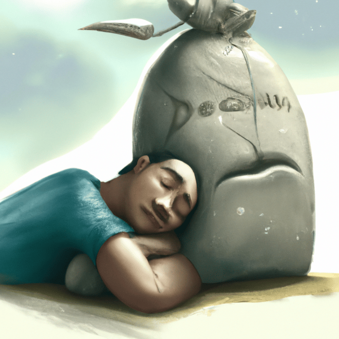 Imagem de capa do post Quer saber o que significa sonhar com saco de cimento? com um desenho digital