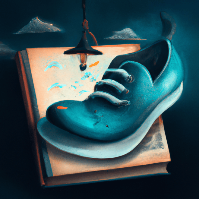 Imagem de capa do post O que significa sonhar com sapato? Descubra com o livro dos sonhos! com um desenho digital