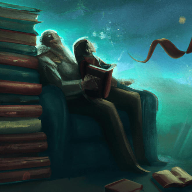 Imagem de capa do post "Descubra o Significado do Sonho com Sogro: Livro dos Sonhos!" com um desenho digital
