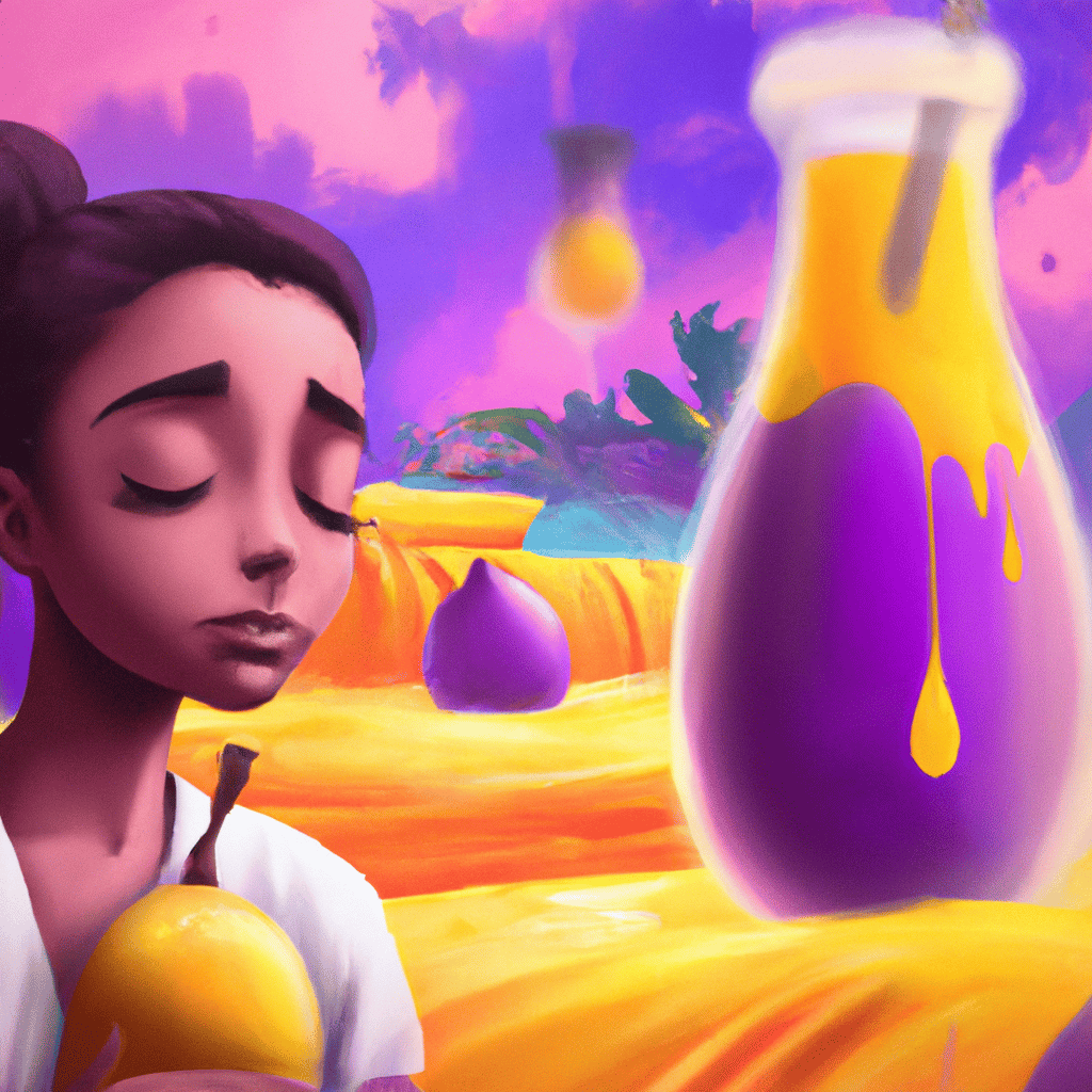 Imagem de capa do post "Sonhar com Suco de Maracujá: Descubra o Significado do Seu Sonho!" com um desenho digital