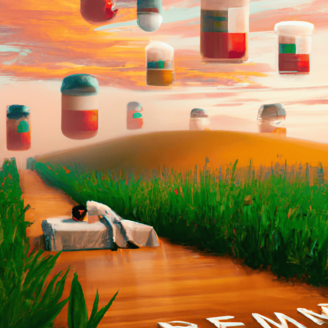 Imagem de capa do post "Descubra o Significado de Sonhar com Teste de Farmácia Positivo!" com um desenho digital