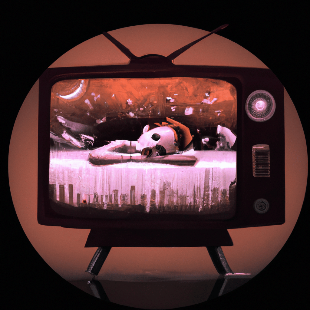 Imagem de capa do post "Sonhar com TV Quebrada: Descubra o que Significa!" com um desenho digital