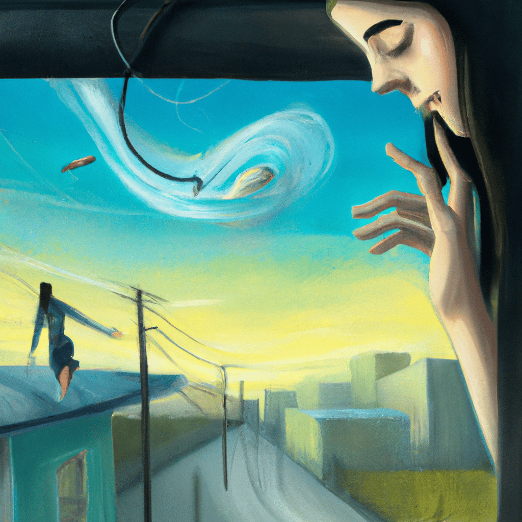 Imagem de capa do post "Sonhar com Pessoa Te Chamando e Acordar: O que Isso Significa?" com um desenho digital