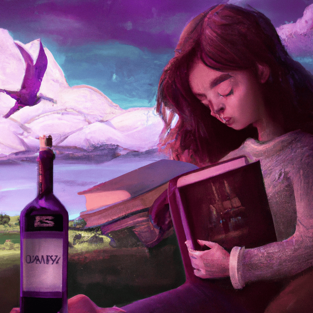 Imagem de capa do post "Vinho Livro: Descubra o Significado dos Seus Sonhos!" com um desenho digital