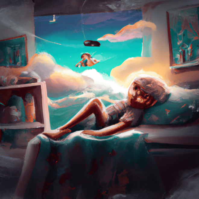 Imagem de capa do post "Descubra o Significado de Sonhar com Vô: Revelações Surpreendentes!" com um desenho digital