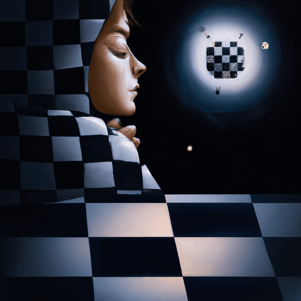 Imagem de capa do post "Sonhar com Xadrez: Descubra o Significado do Seu Sonho!" com um desenho digital