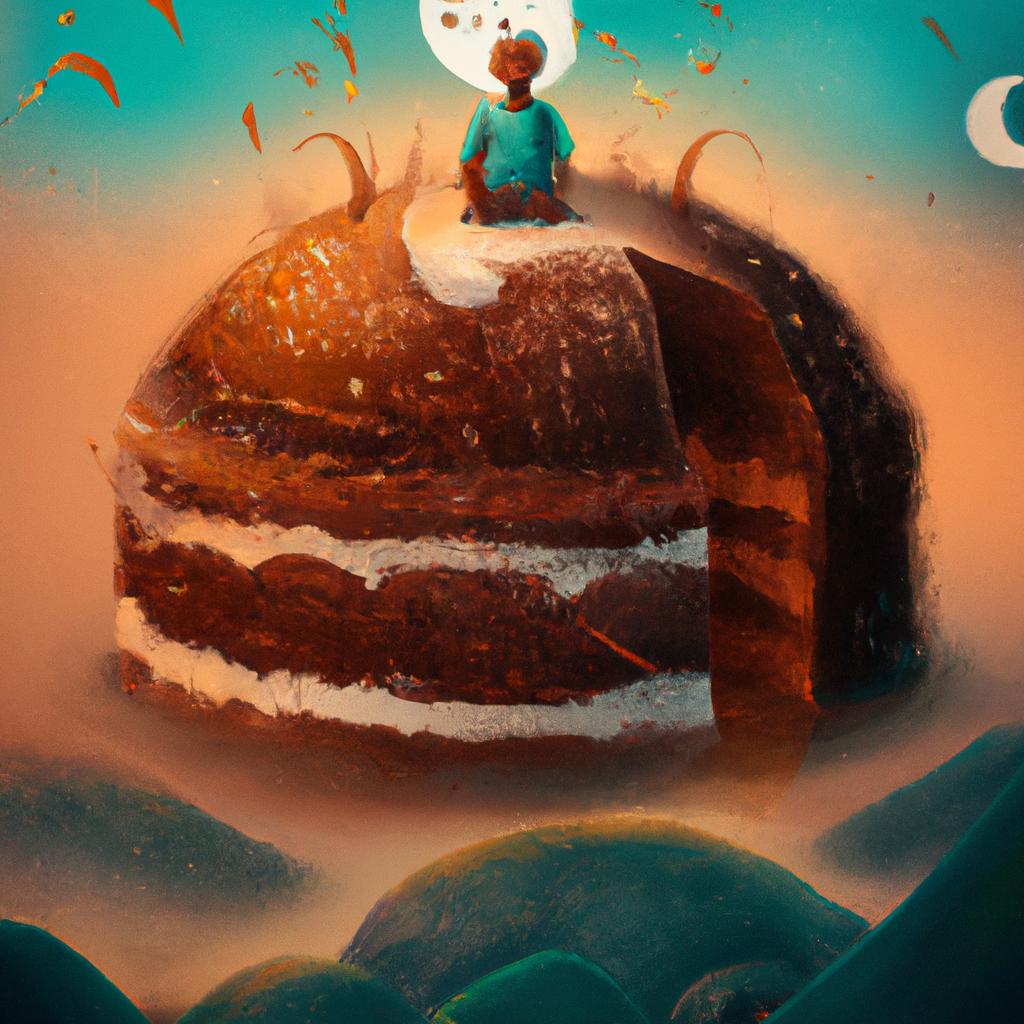Imagem de capa do post Descubra o Significado de Sonhar que Come Bolo de Chocolate! com um desenho digital
