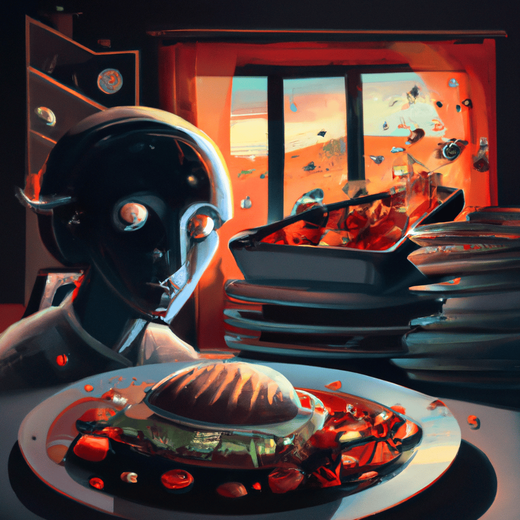 Imagem de capa do post "Descubra o Significado de Sonhar Que Faz Comida!" com um desenho digital