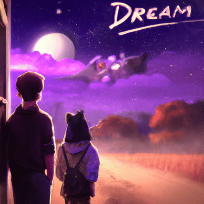 Imagem de capa do post "Descubra o Significado de um Sonho com a Crush!" com um desenho digital