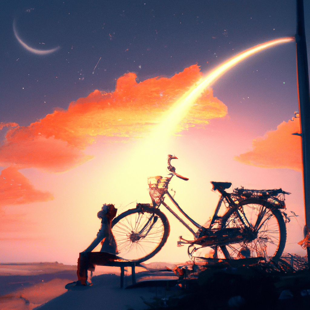 Imagem de capa do post Descubra o Significado do Sonho com Bicicleta! com um desenho digital