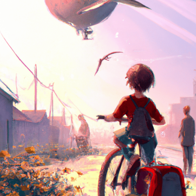 Imagem de capa do post Sonhei que andava de bicicleta e acordei com a perna esquerda dormente com um desenho digital