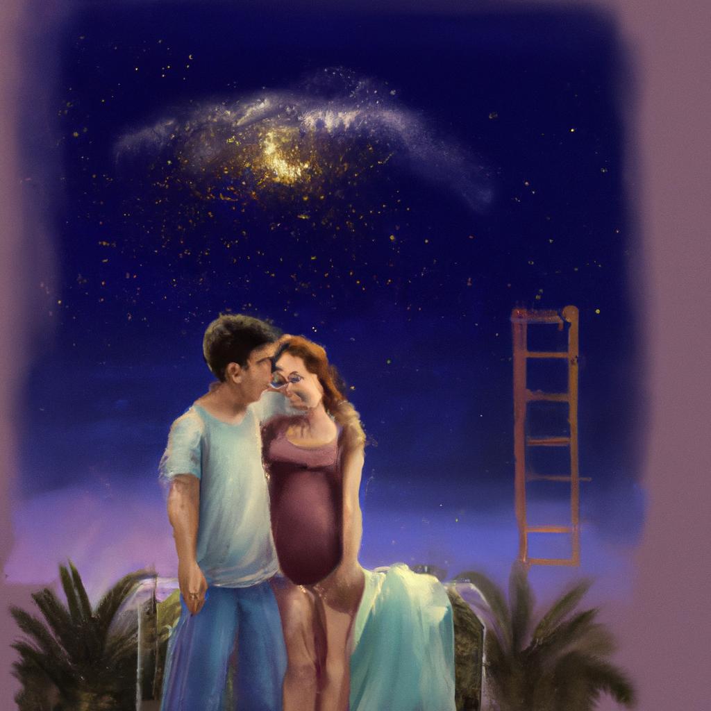 Imagem de capa do post "Misterios Revelados: Descubra o Significado de Sonhar com Esposa Grávida!" com um desenho digital