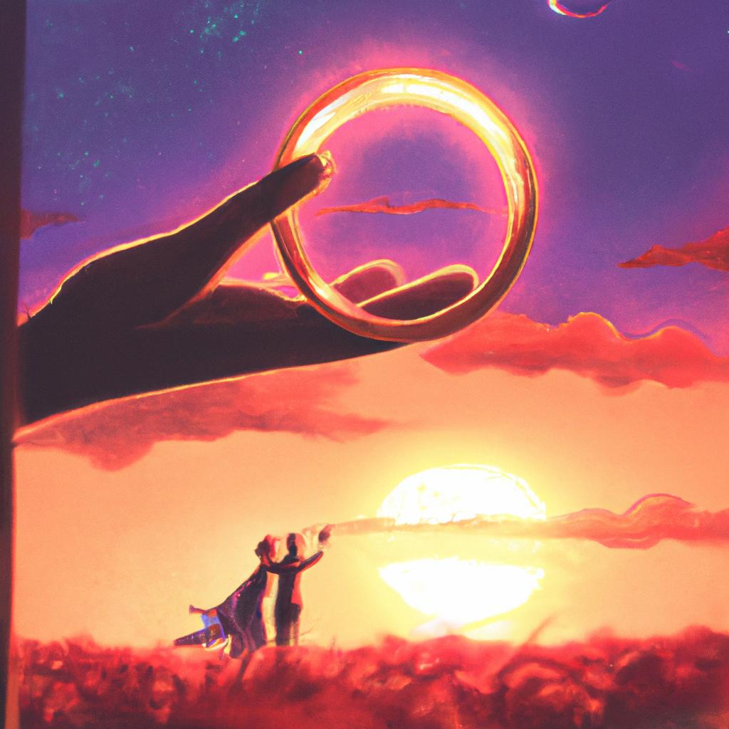 Imagem de capa do post "O Que Significa Sonhar com Aliança? Descubra Agora!" com um desenho digital
