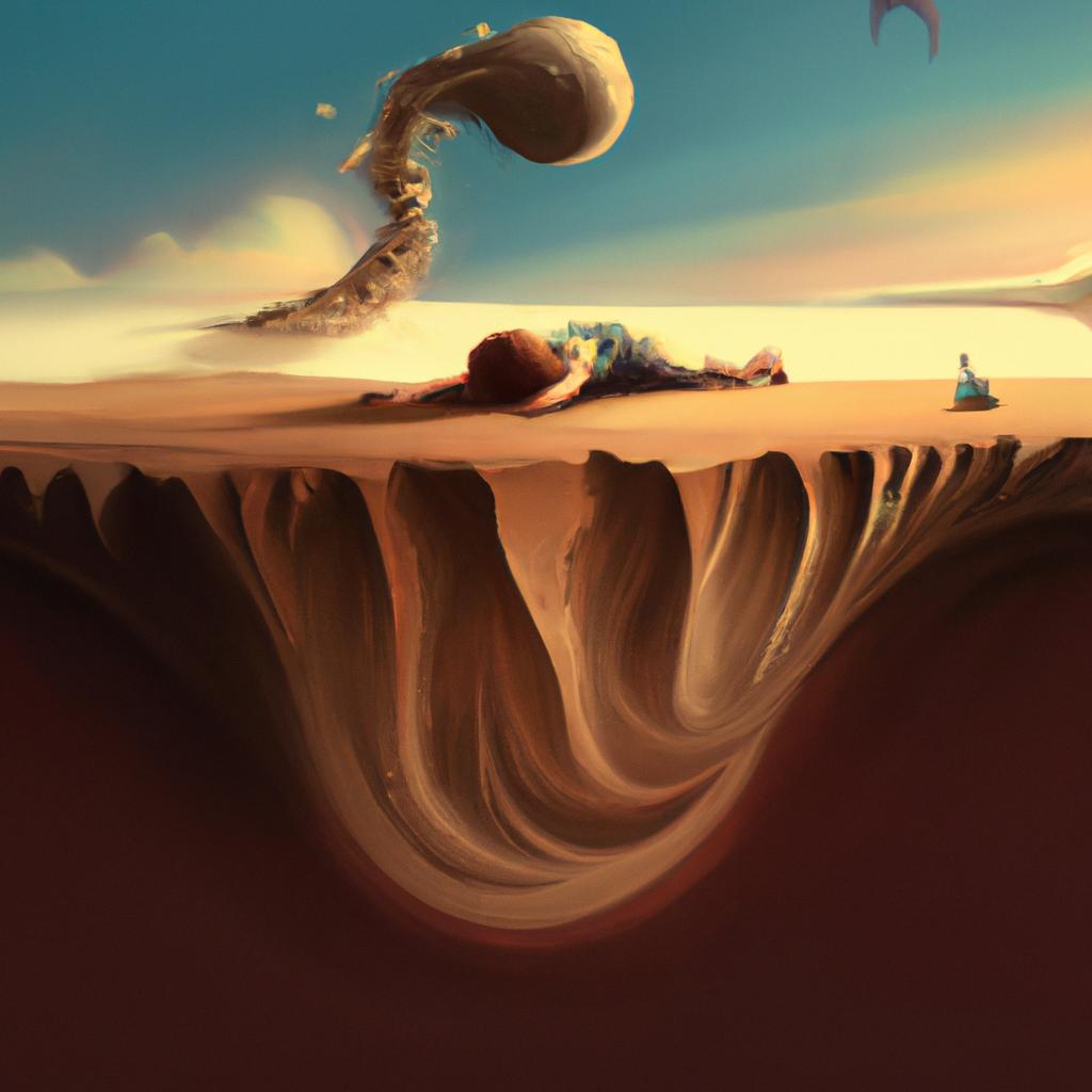 Imagem de capa do post "O Que Significa Sonhar com Areia? Descubra Agora!" com um desenho digital