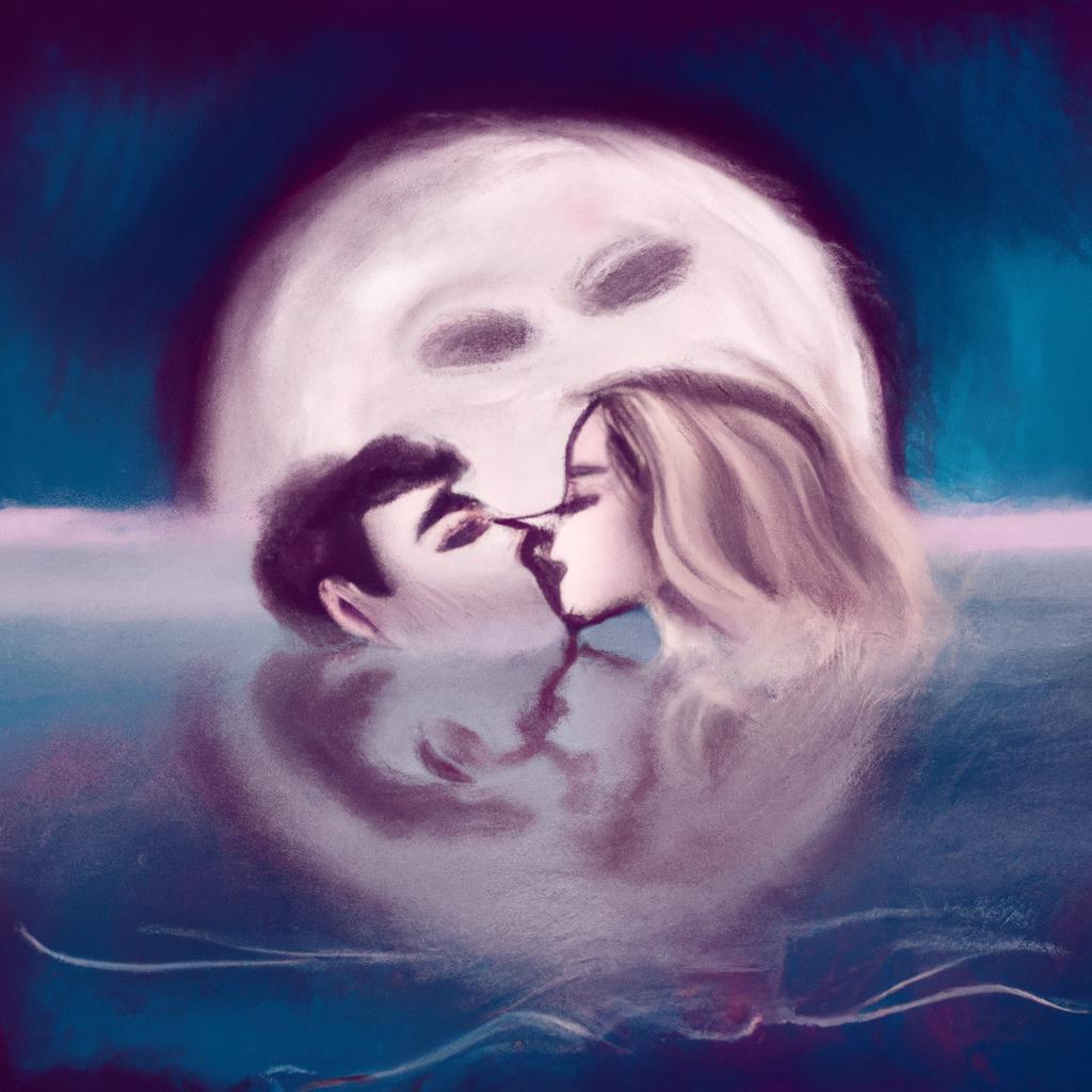 Imagem de capa do post "O Que Significa Sonhar com Beijo na Boca? Descubra Aqui!" com um desenho digital