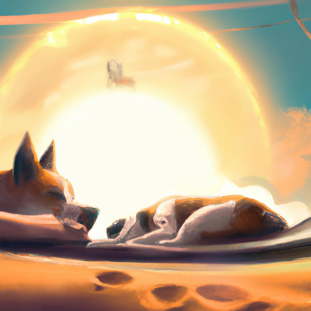 Imagem de capa do post "Descubra o Que Significa Sonhar com Cachorro Morto!" com um desenho digital