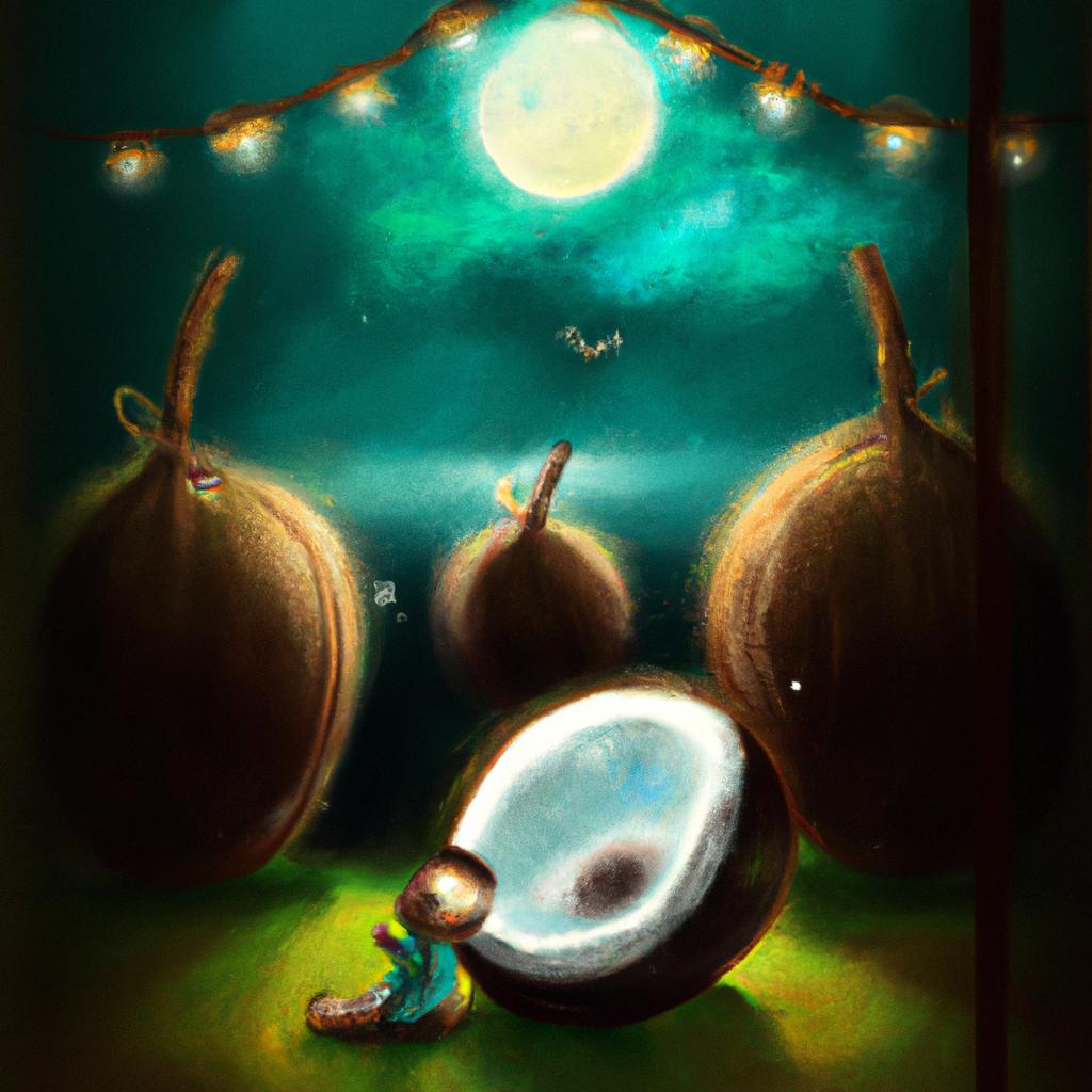 Imagem de capa do post "Descubra o que Significa Sonhar com Coco!" com um desenho digital