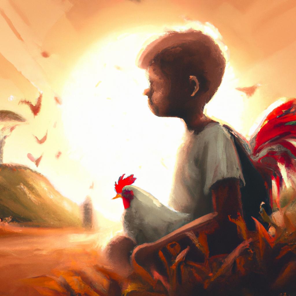 Imagem de capa do post "O Que É Sonhar Com Galo? Descubra Agora!" com um desenho digital