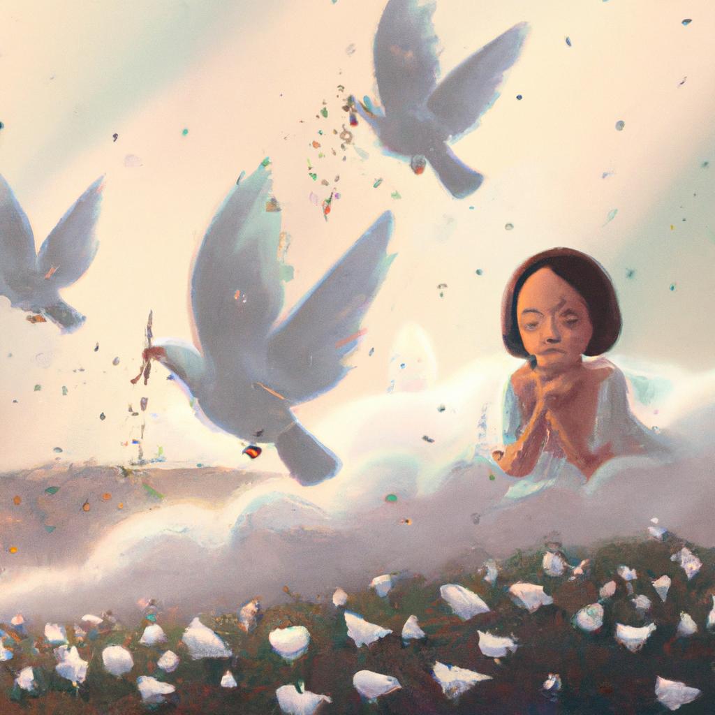 Imagem de capa do post Descubra o que Significa Sonhar com um Pombo Branco com um desenho digital