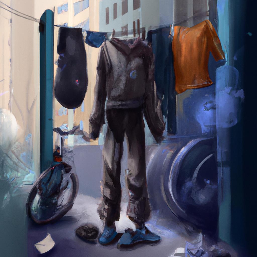Imagem de capa do post "O Que Significa Sonhar com Roupas Sujas? Descubra!" com um desenho digital