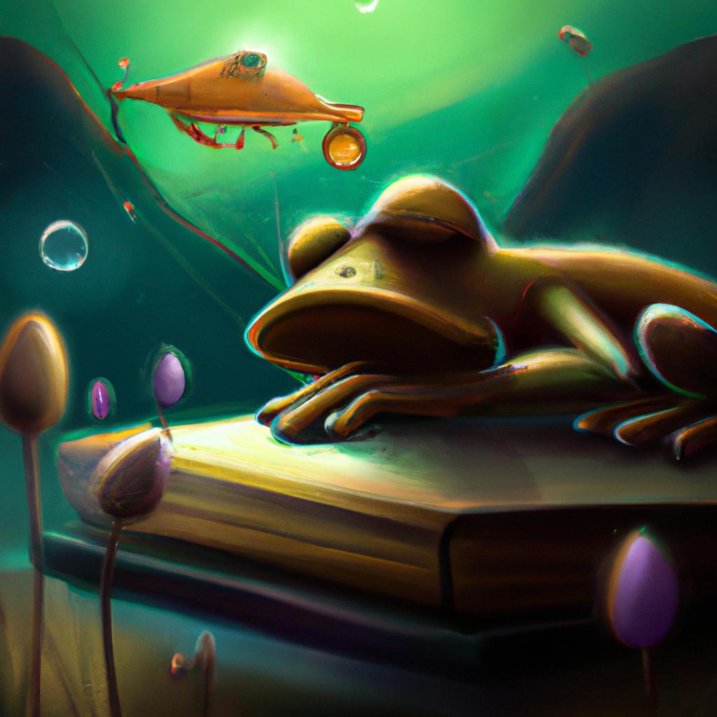 Imagem de capa do post "Descubra o que Significa Sonhar com Sapo no Jogo do Bicho!" com um desenho digital