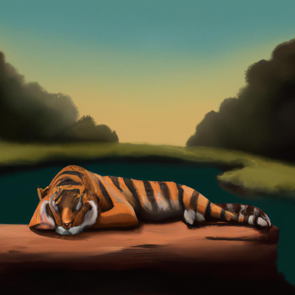 Imagem de capa do post "O Que Significa Sonhar com Tigre? Descubra Aqui!" com um desenho digital