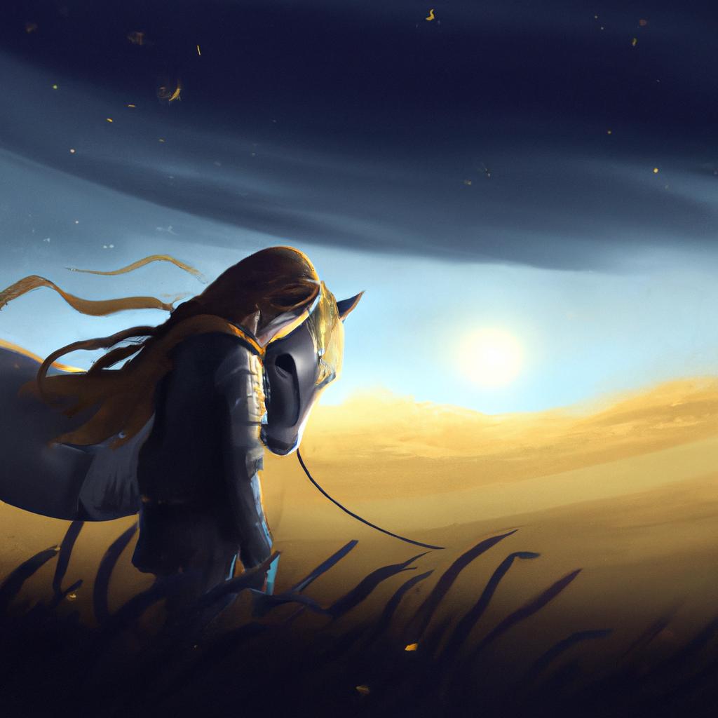 Imagem de capa do post "O Que Significa Sonhar com Cavalo? Descubra Agora!" com um desenho digital