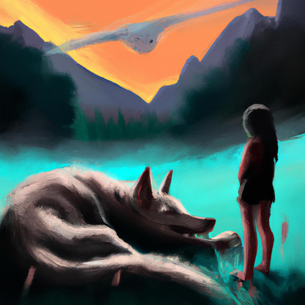 Imagem de capa do post "O que Significa Sonhar com Cachorro Mordendo? Descubra!" com um desenho digital