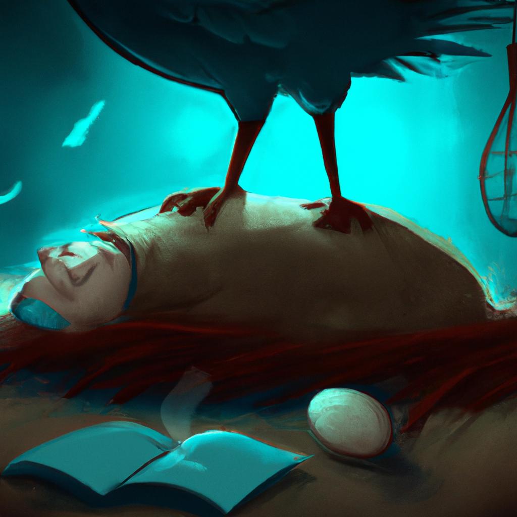 Imagem de capa do post "Descubra o Que Significa Sonhar com Galinha Morta!" com um desenho digital