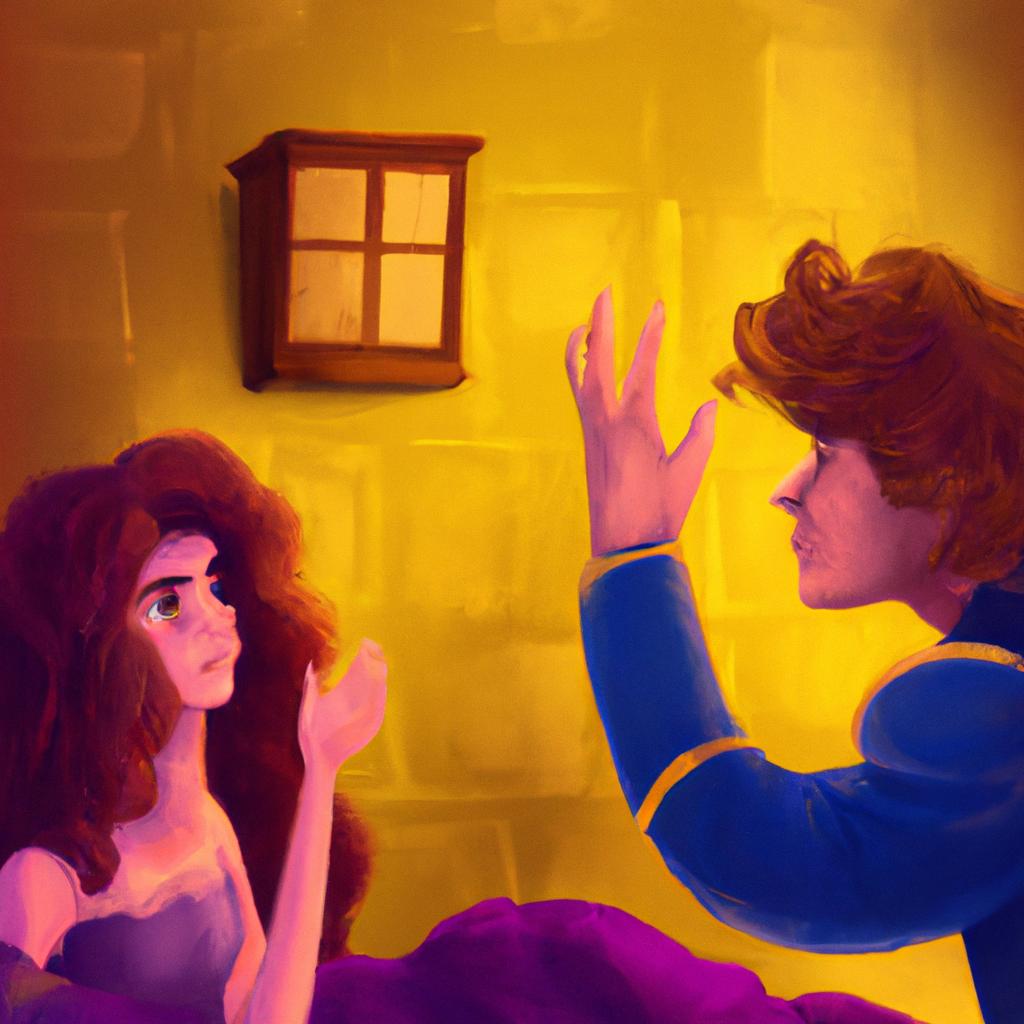 Imagem de capa do post "Brigando com o Namorado: O que Significa Esse Sonho?" com um desenho digital