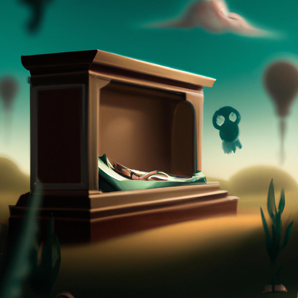 Imagem de capa do post "O Que Significa Sonhar com a Pessoa Morta? Descubra o Mistério!" com um desenho digital