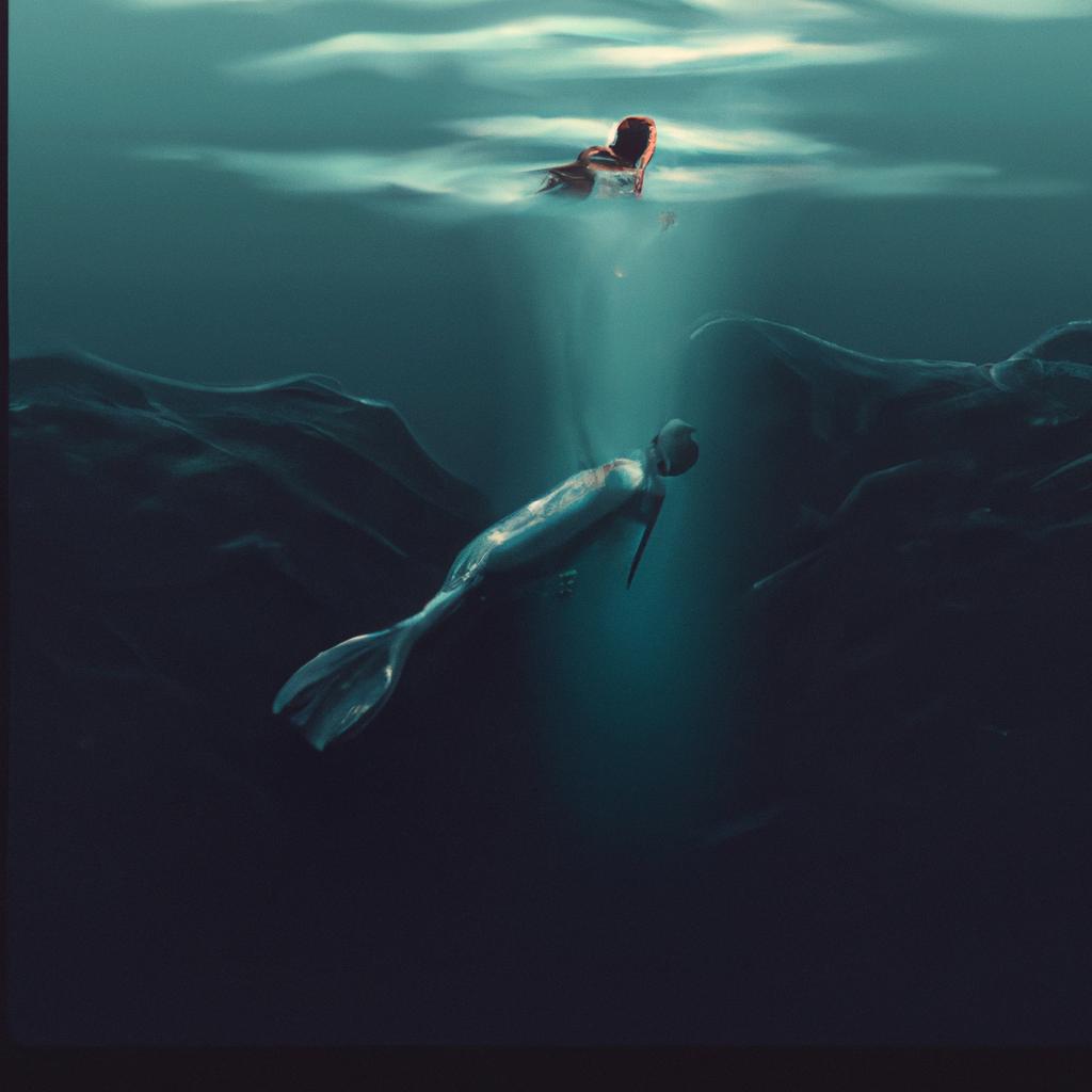 Imagem de capa do post "O Que Significa Sonhar com Alguém Se Afogando? Descubra!" com um desenho digital