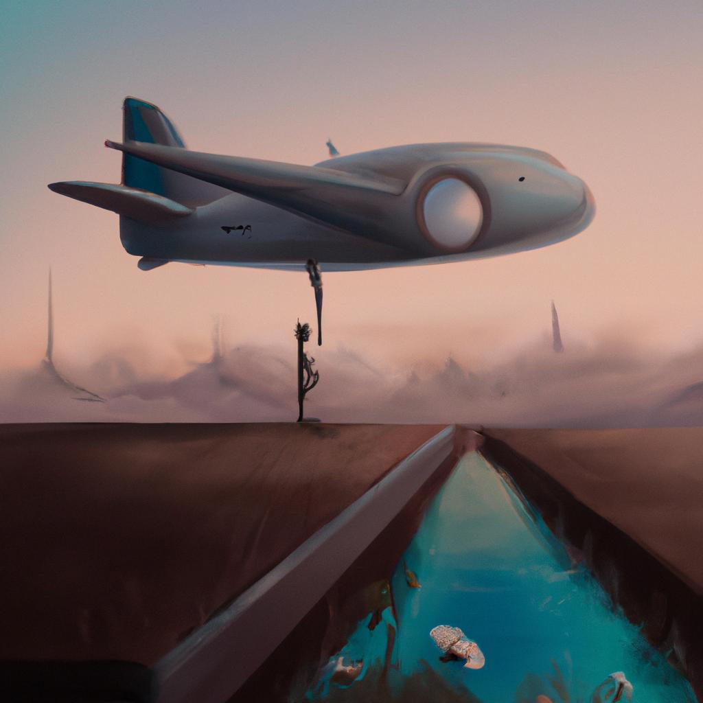 Imagem de capa do post "O Que Significa Sonhar com Avião Pousando? Descubra Aqui!" com um desenho digital