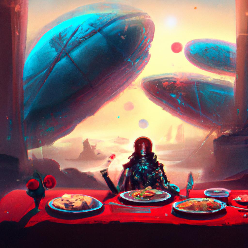 Imagem de capa do post "O Que Significa Sonhar Com Banquete? Descubra Agora!" com um desenho digital
