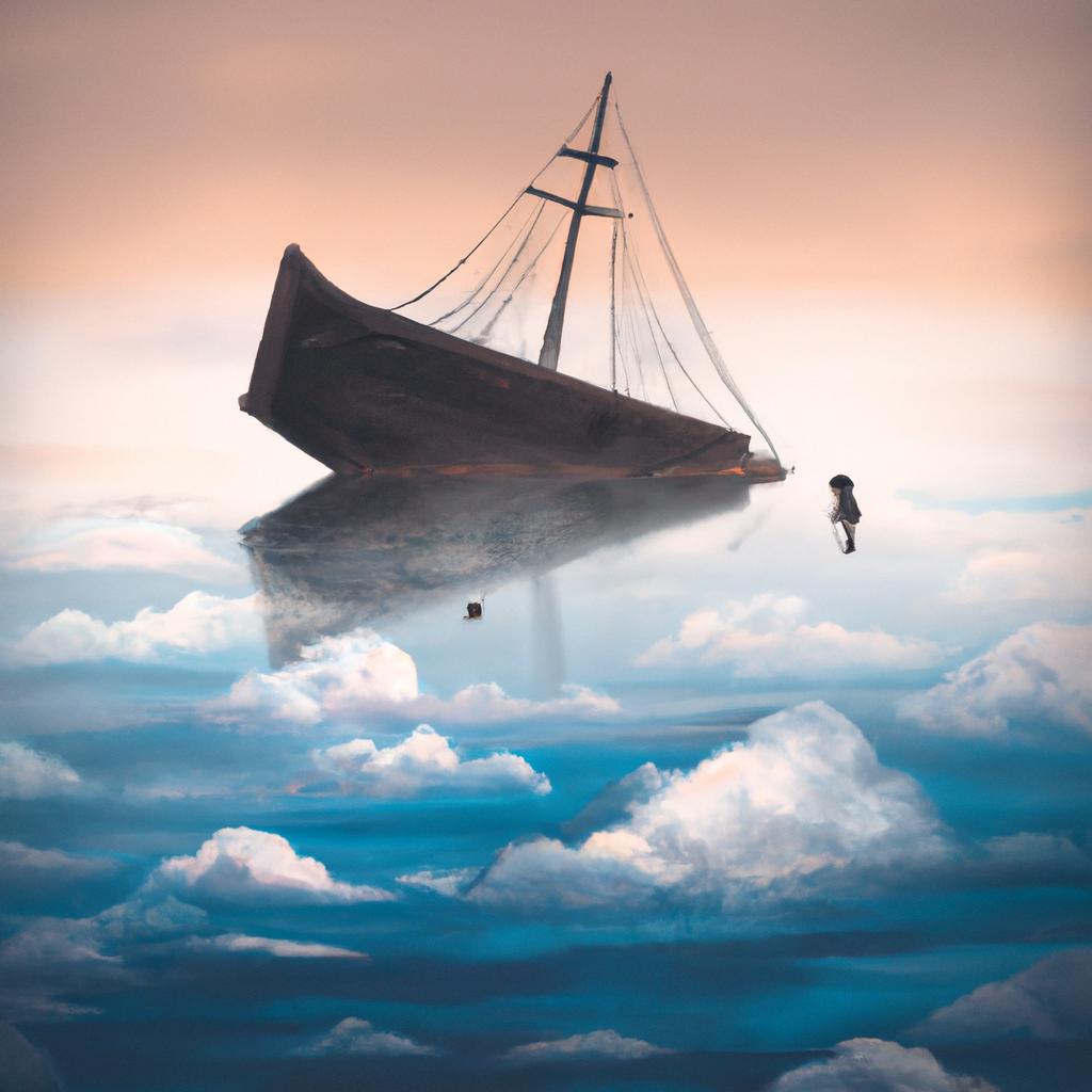 Imagem de capa do post "O Que Significa Sonhar com Barco Afundando? Descubra!" com um desenho digital