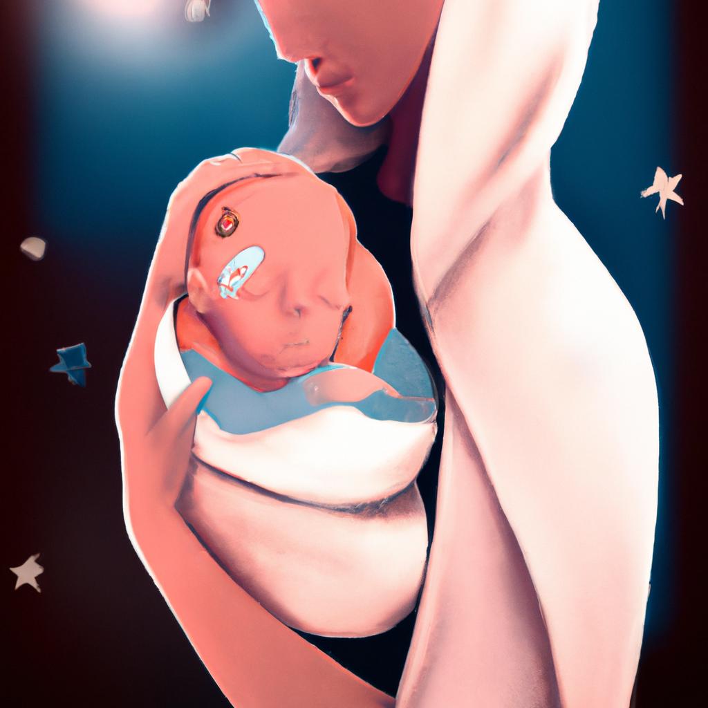 Imagem de capa do post "O que Significa Sonhar com Bebê Recém-Nascido no Colo? Descubra!" com um desenho digital
