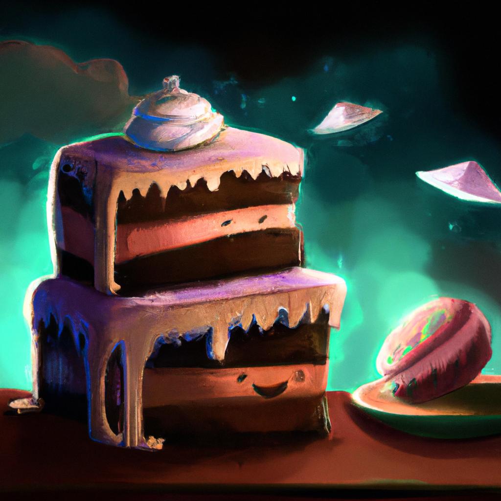 Imagem de capa do post "Descubra o que Significa Sonhar com Bolo Confeitado!" com um desenho digital