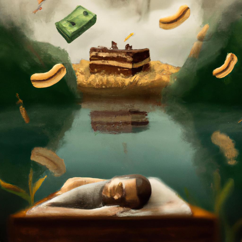 Imagem de capa do post Descubra o que significa Sonhar com Bolo de Dinheiro! com um desenho digital