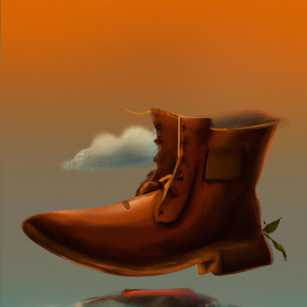Imagem de capa do post "Descubra o que Significa Sonhar com Bota: A Chave para Seus Sonhos" com um desenho digital