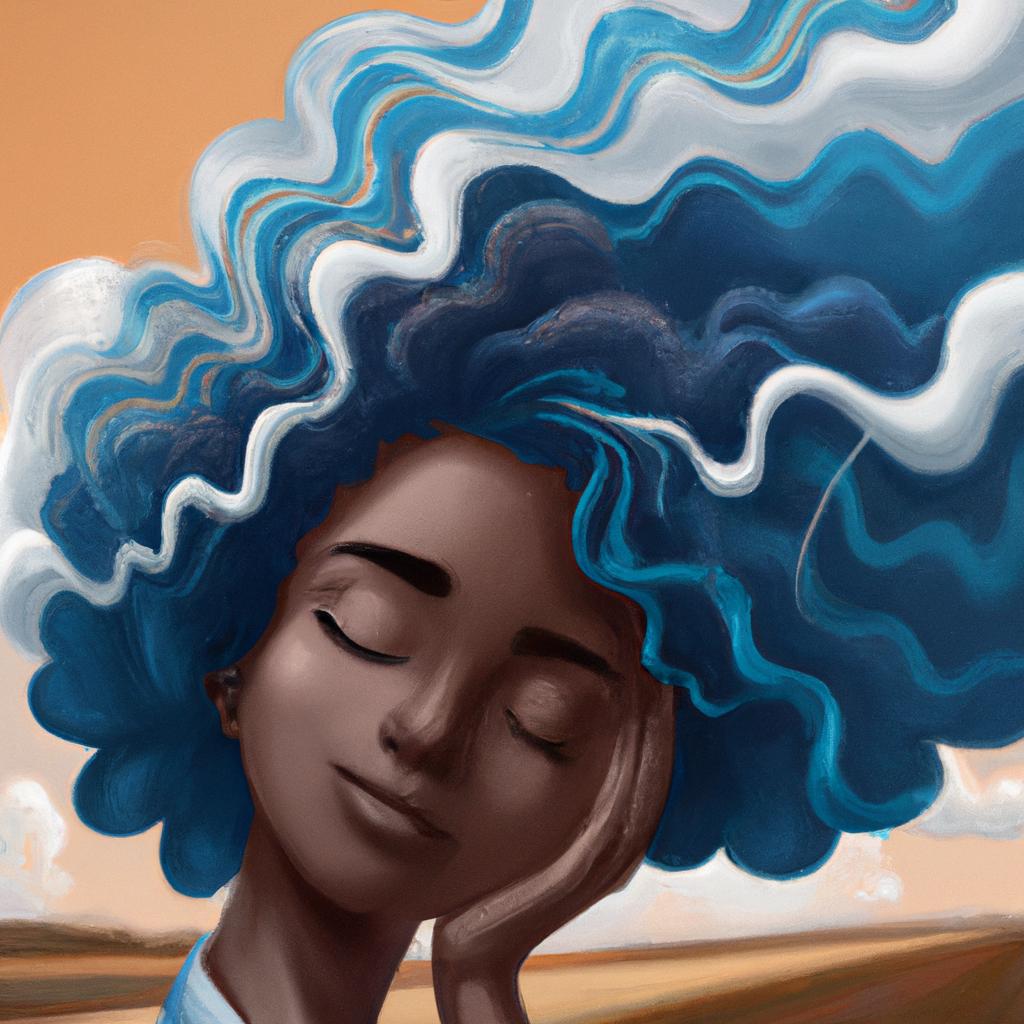 Imagem de capa do post "Descubra o Que Significa Sonhar com Cabelo Grande e Bonito!" com um desenho digital