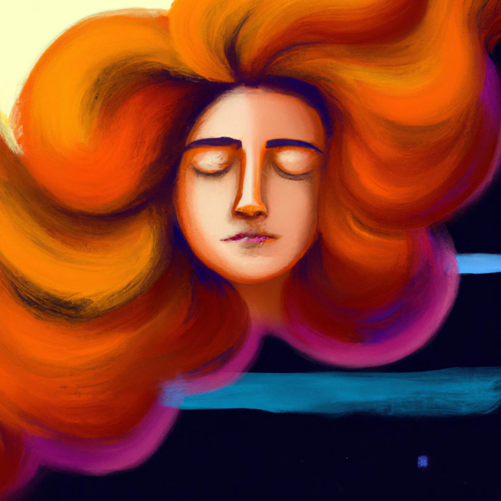 Imagem de capa do post "O Que Significa Sonhar com Cabelo Grande? Descubra!" com um desenho digital