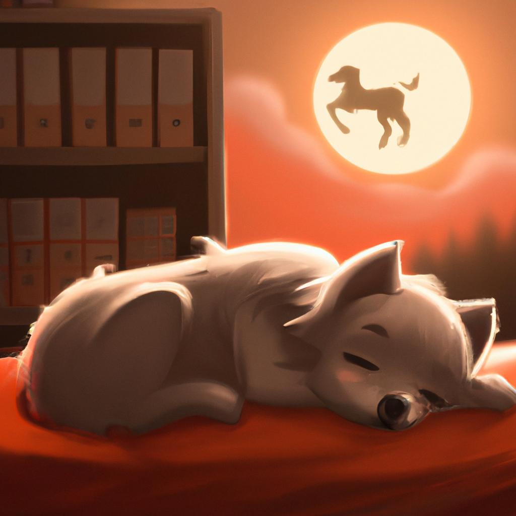 Imagem de capa do post "Cachorrinho Novo: O que Significa Sonhar com Ele?" com um desenho digital