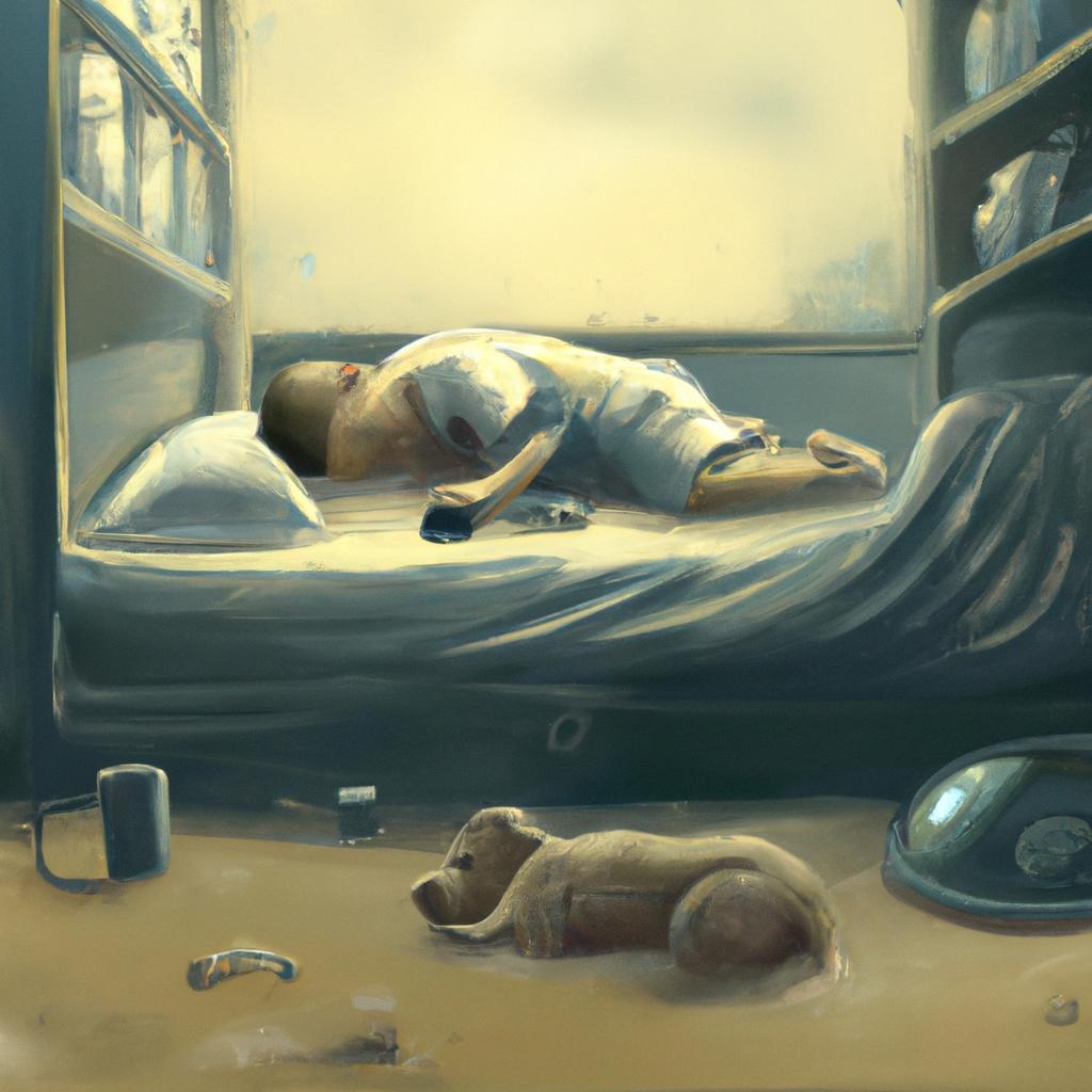 Imagem de capa do post "Descubra o que Significa Sonhar com Cachorro Doente!" com um desenho digital
