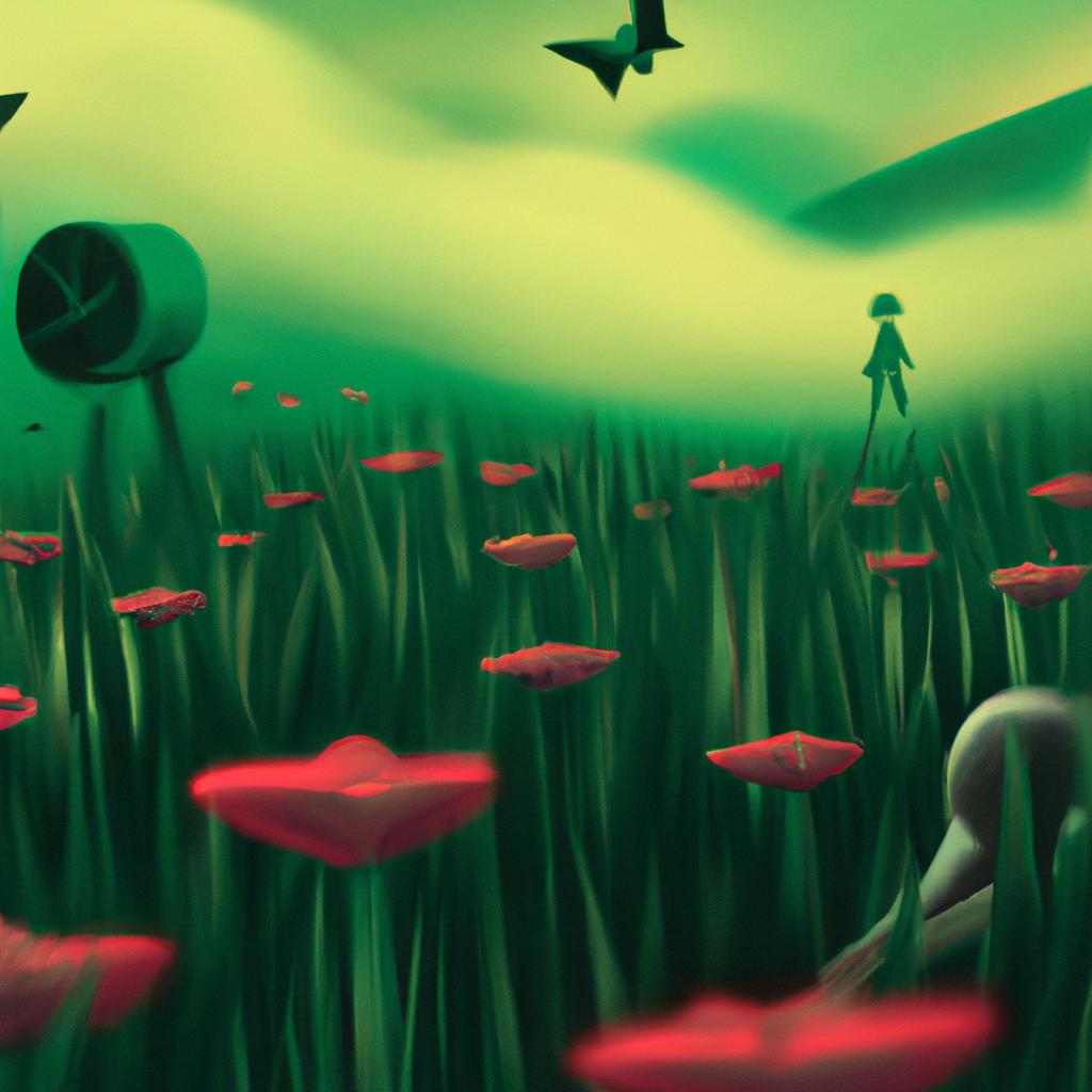 Imagem de capa do post "O Que Significa Sonhar Com Campo Verde? Descubra Aqui!" com um desenho digital